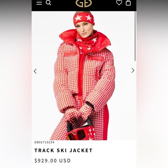 Goldbergh Track Ski Jacket in Red - Picture 1 of 3